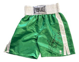 Joe Frazier Signed Green Everlast Boxing Trunks 34 - 4 - 1 27 KOs Inscribed BAS - Sports Integrity