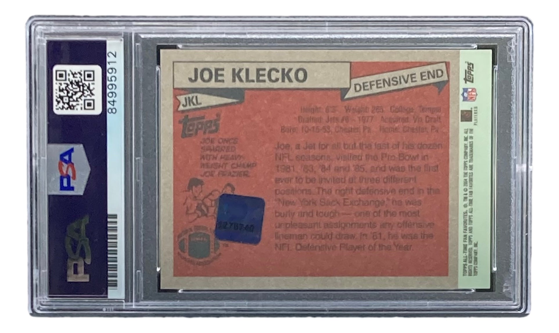 Joe Klecko Gallery  Trading Card Database