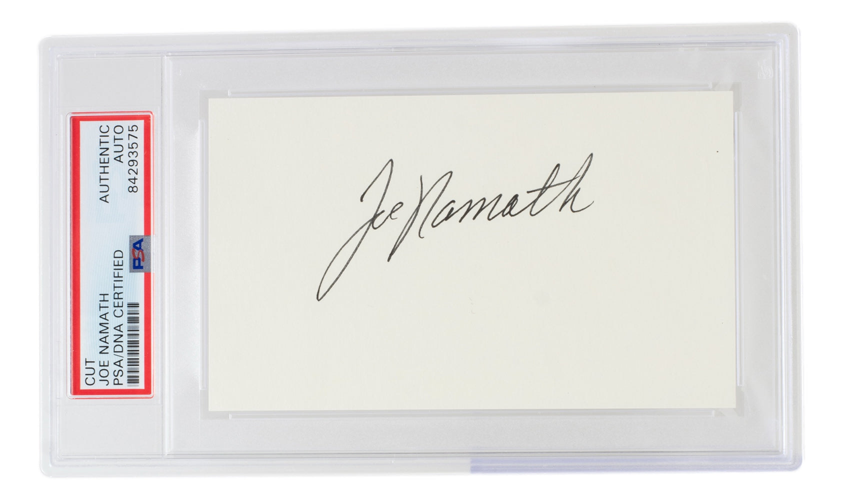 Framed Joe Namath Hall of Fame Facsimile Laser Engraved Signature