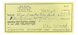 Joe Wood Cleveland Signed Bank Check #340 BAS - Sports Integrity