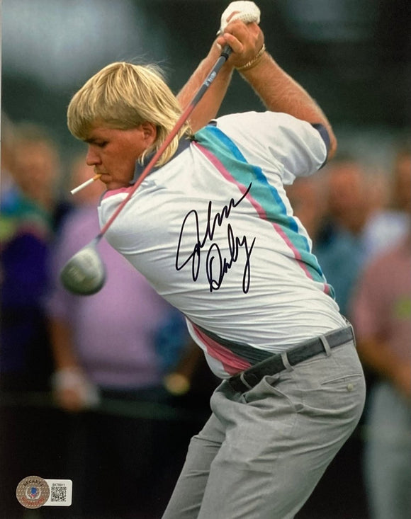 John Daly Signed 8x10 PGA Golf Smoking Photo BAS - Sports Integrity