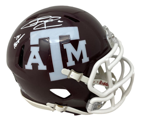 Johnny Manziel Signed Texas A&M Mini Speed Helmet 12 Heisman Inscribed BAS ITP