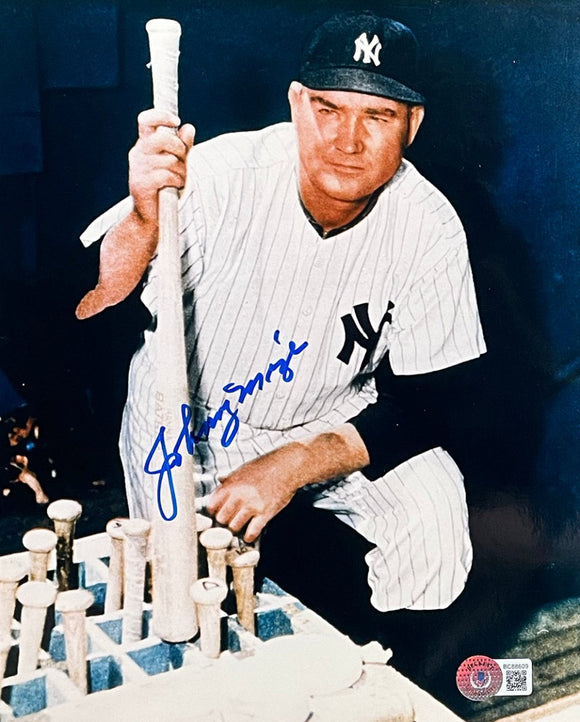 Johnny Mize Signed 8x10 New York Yankees Baseball Photo BAS - Sports Integrity