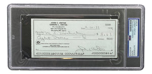 Johnny Unitas Baltimore Colts Signed Bank Check #5558 PSA