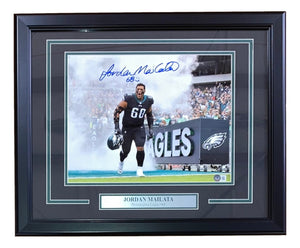 Jordan Mailata Signed Framed 11x14 Philadelphia Eagles Photo BAS ITP