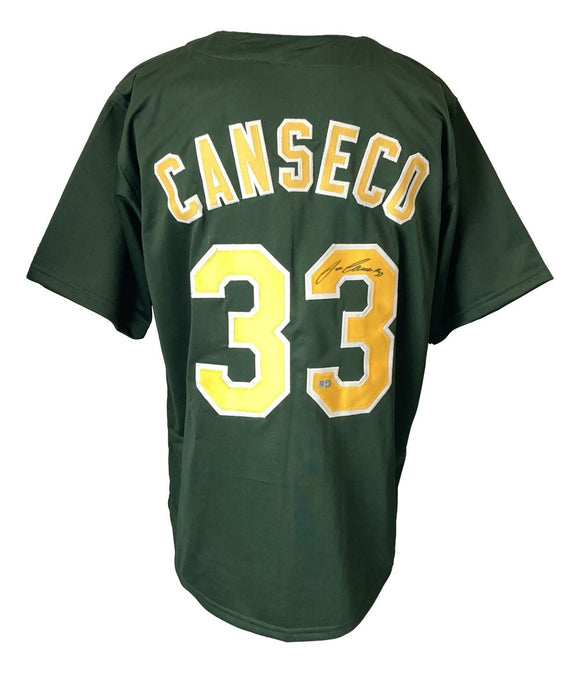 Jose Canseco Oakland Signed Green Baseball Jersey Sports Integrity