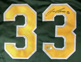 Jose Canseco Oakland Signed Green Baseball Jersey Sports Integrity - Sports Integrity