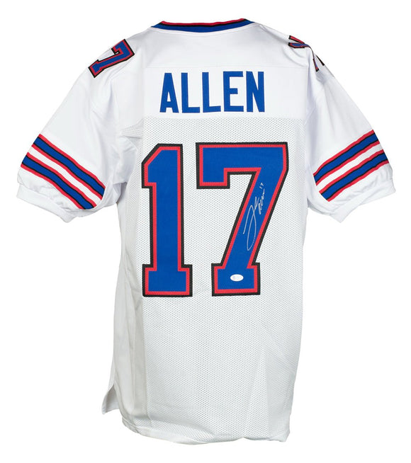 Josh Allen Signed Custom White Pro Style Football Jersey BAS - Sports Integrity