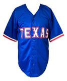 Josh Hamilton Texas Signed Blue Baseball Jersey JSA Hologram