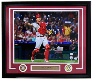 JT Realmuto Signed Framed 16x20 Philadelphia Phillies Photo Fanatics