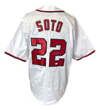 Juan Soto Washington Signed White Baseball Jersey JSA - Sports Integrity