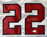 Juan Soto Washington Signed White Baseball Jersey JSA