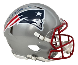 Julian Edelman Signed New England Patriots FS Authentic Speed Helmet JSA - Sports Integrity