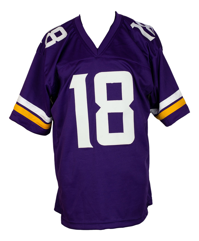 : Purple People Eaters Autographed Custom White Football Jersey -  JSA COA : Everything Else