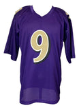 Justin Tucker Baltimore Signed Alternate Purple Football Jersey JSA ITP - Sports Integrity