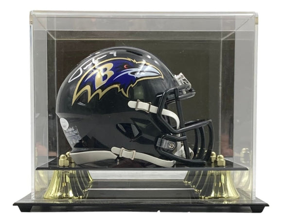 Justin Tucker Signed Baltimore Ravens Mini Speed Helmet JSA w/ Case - Sports Integrity