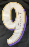 Justin Tucker Baltimore Signed Black Football Jersey JSA ITP - Sports Integrity