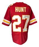 Kareem Hunt Kansas City Signed Red Football Jersey JSA - Sports Integrity