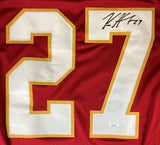 Kareem Hunt Kansas City Signed Red Football Jersey JSA - Sports Integrity