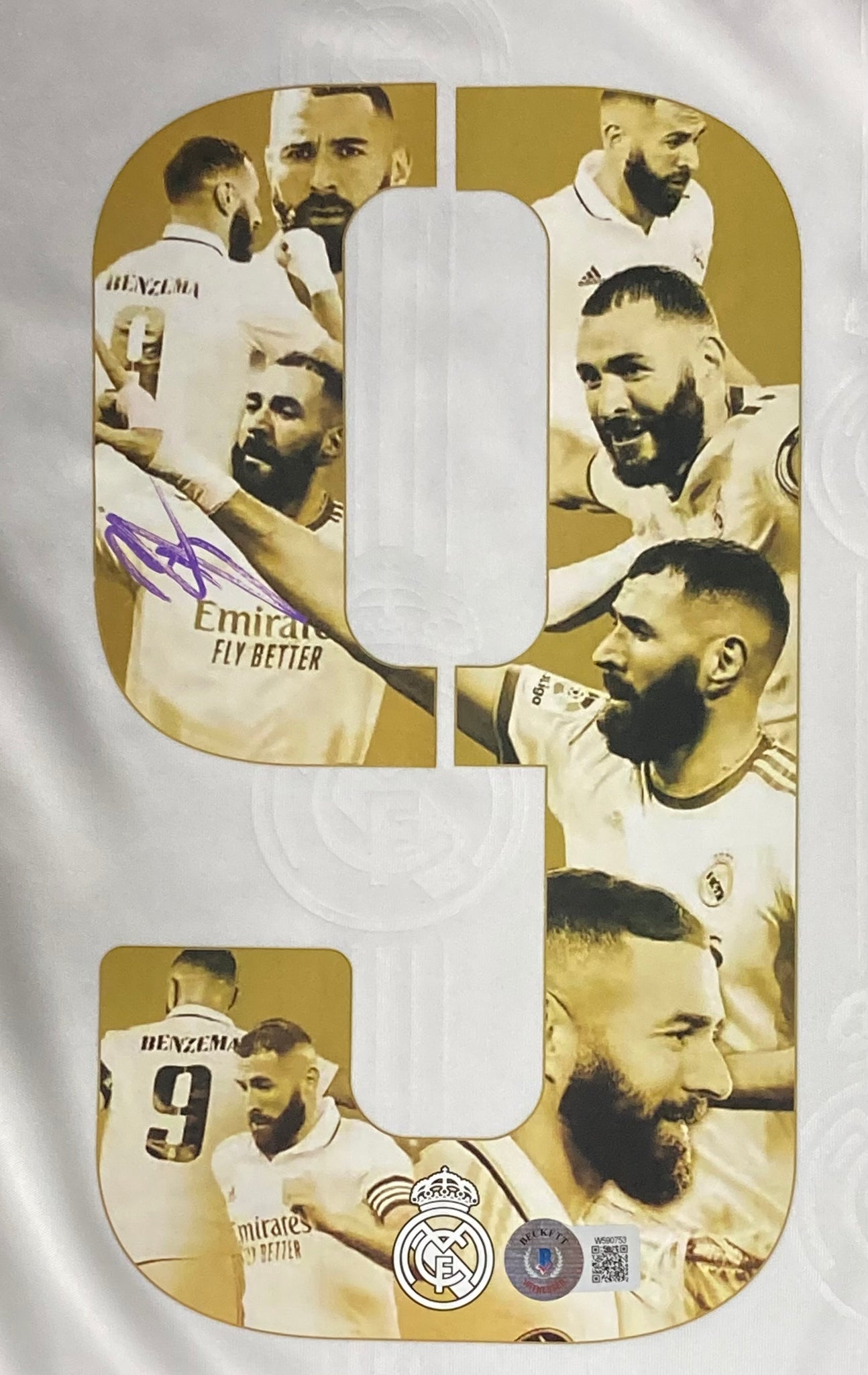 Karim Benzema Signed Real Madrid Jersey (Beckett)