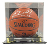 Karl Malone Utah Jazz Signed Spalding I/O NBA Basketball JSA ITP w/ Case - Sports Integrity