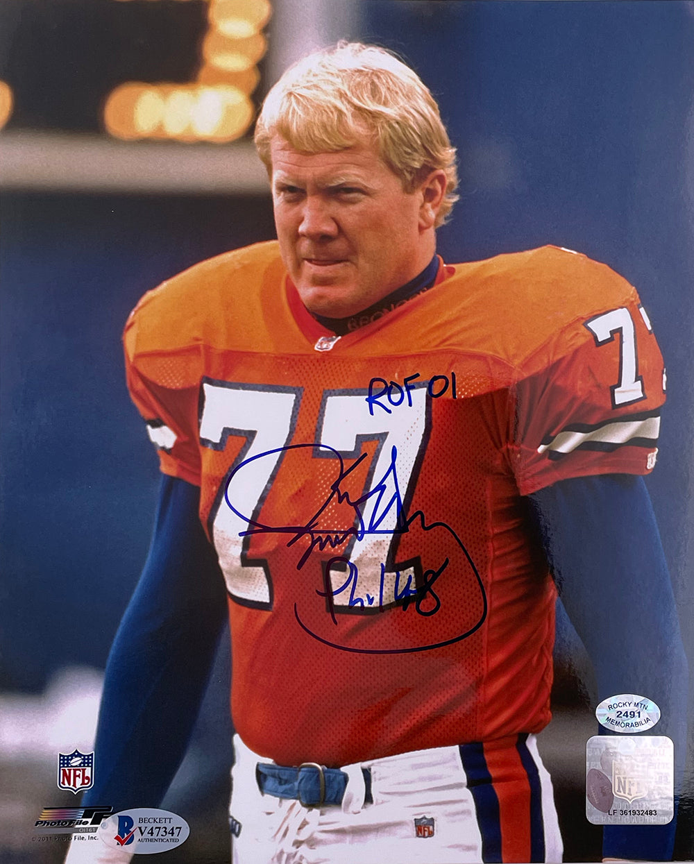 Karl Mecklenburg Autographed 8x10 Photo with Plaque