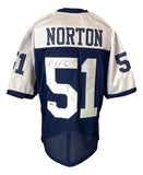 Ken Norton Jr Dallas Signed Alternate Blue Football Jersey Sports Integrity - Sports Integrity