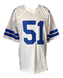 Ken Norton Jr Dallas Signed White Football Jersey Sports Integrity - Sports Integrity