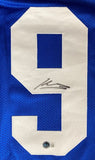 Kenneth Walker III Seattle Signed Throwback Blue Football Jersey BAS - Sports Integrity