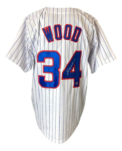 Kerry Wood Chicago Signed White Baseball Jersey Schwartz Sports Hologram - Sports Integrity