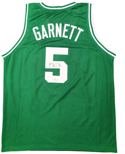 Kevin Garnett Boston Signed Green Basketball Jersey BAS