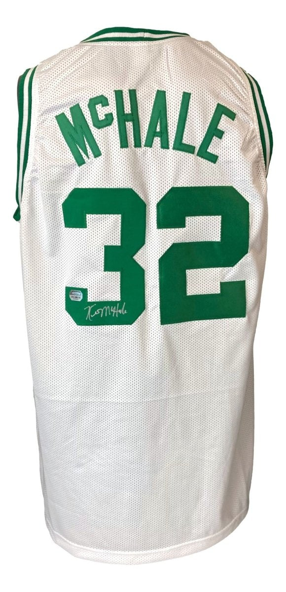 Kevin McHale Boston Signed White Basketball Jersey Mounted Memories - Sports Integrity