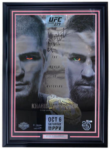 Khabib Nurmagomedov Signed Framed UFC 229 Fight Poster BAS