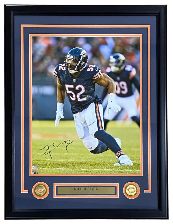 Khalil Mack Signed Framed 16x20 Chicago Bears Photo Fanatics