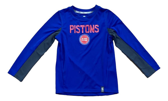 Detroit Pistons Juniors Long Sleeve Shirt - Sports Integrity