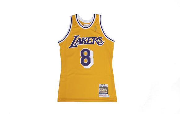 Kobe Bryant Los Angeles Lakers 2008-09 Cream Mitchell & Ness HWC