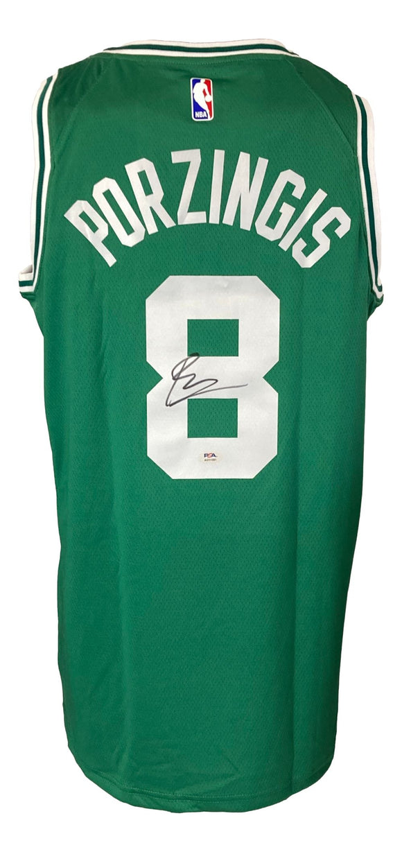 Kristaps Porzingis Signed Boston Celtics Nike Swingman Jersey PSA Hologram