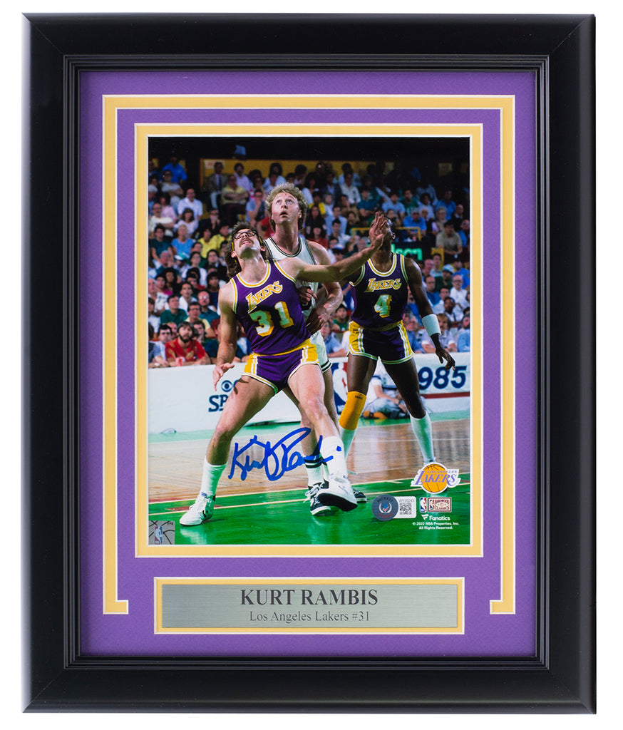 Kurt Rambis Hand Signed Autographed 8x10 Photo Los Angeles Lakers Away  Jersey - Cardboard Legends