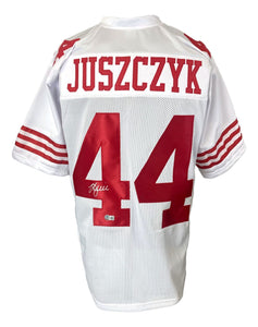 Kyle Juszczyk San Francisco Signed White Football Jersey BAS ITP