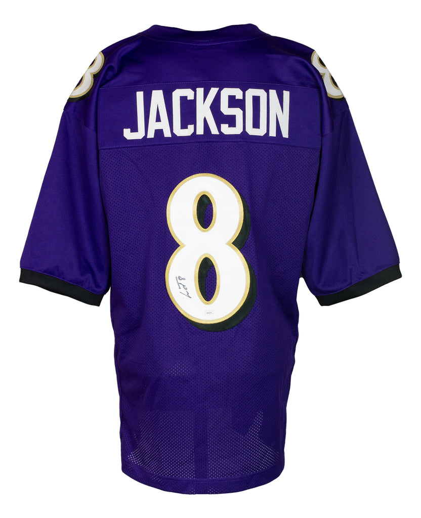 Lamar Jackson Signed Pro Edition Color Rush Football Jersey (JSA) — RSA