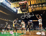 Larry Bird Signed 8x10 Boston Celtics vs Los Angeles Lakers Photo Bird+JSA ITP - Sports Integrity