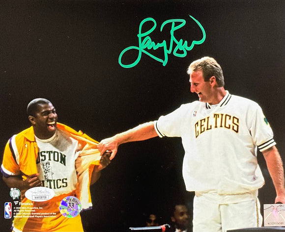 Kobe Bryant and Shaquille O'Neal Magic Johnson LA Lakers UNSIGNED 8X10 Photo