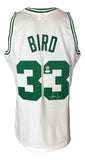 Larry Bird Signed Celtics White M&N Hardwood Classics Swingman Jersey JSA - Sports Integrity