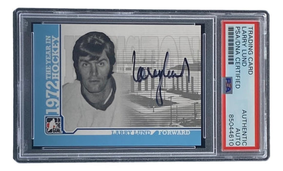 Larry Lund Signed 2009 In The Game A - LL Houston Aeros Hockey Card PSA/DNA - Sports Integrity