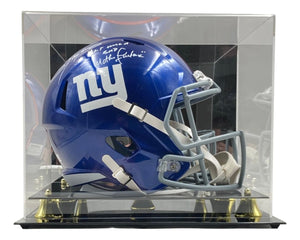 Lawrence Taylor Signed NY Giants FS Speed Replica Helmet BAD MF BAS w/ Case - Sports Integrity