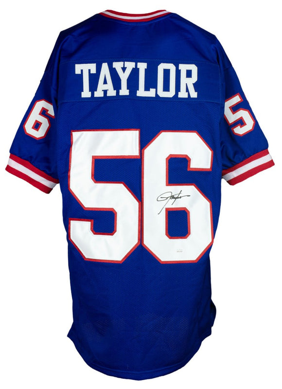 Lawrence Taylor New York Signed Blue Football Jersey JSA ITP - Sports Integrity