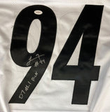 Lawrence Timmons Pittsburgh Signed White Football Jersey 07 #1 Pick JSA Hologram - Sports Integrity