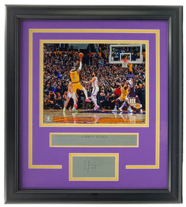 Lebron James Framed 8x10 Lakers Scoring Record Photo w/ Laser Engraved Signature - Sports Integrity