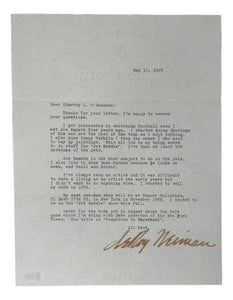 Leroy Neiman Signed Letter BAS H18534 - Sports Integrity