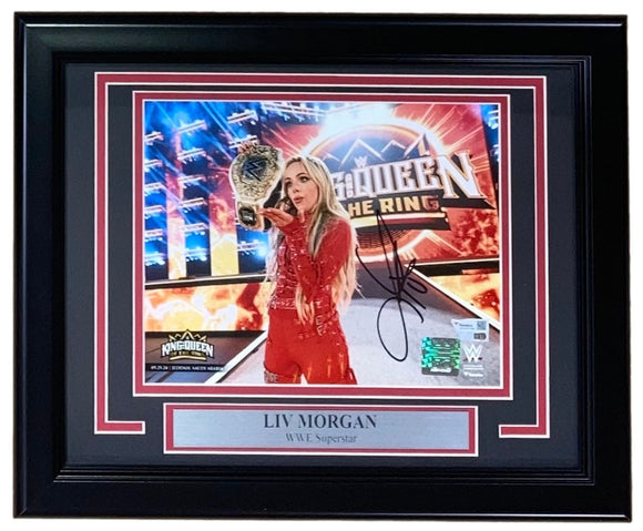 Liv Morgan Signed Framed 8x10 WWE Queen Of The Ring Photo Fanatics